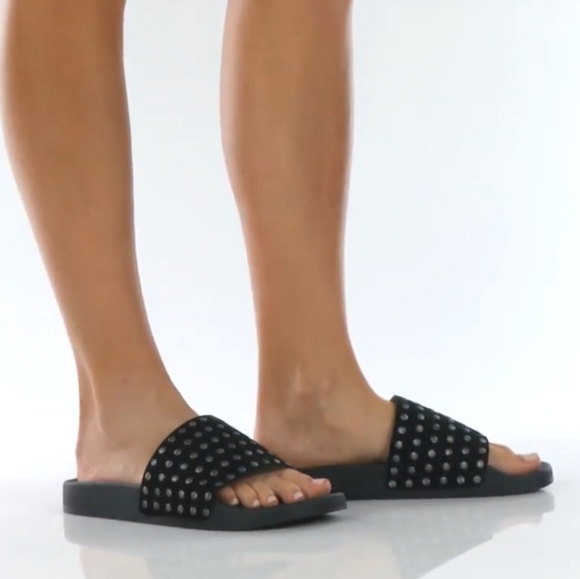 Lucky Brand Studded Slide Sandals - Picture 8 of 8